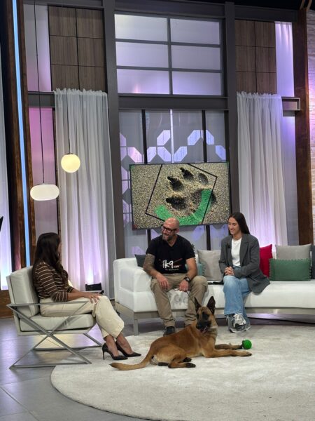 Los adiestradores Max y Alejandra González en el programa Cinc dies de IB3